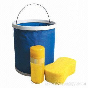 New style car cleaning set with foldable bucket